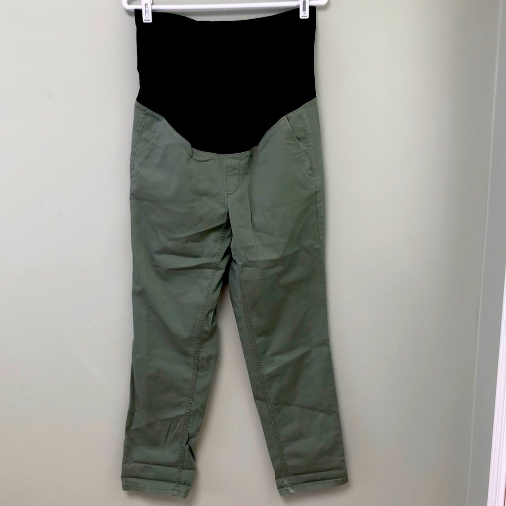 LOFT Maternity NWT skinny leg chinos Green size 10